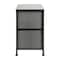 Flash Furniture Black/Gray 2 Drawer End Table Storage Organizer WX-5L200-BK-GR-GG - alternate 10